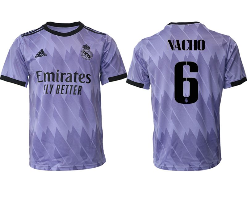 Men 2022-2023 Club Real Madrid away aaa version purple #6 Soccer Jersey